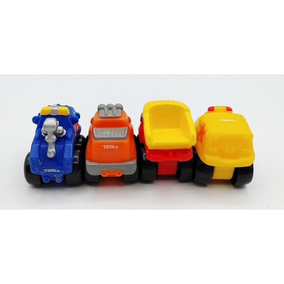 Lot of 7 Tonka Chuck And Friends Wheel Pals Mini Soft Sides Vehicles Cars - Picture 4 of 7